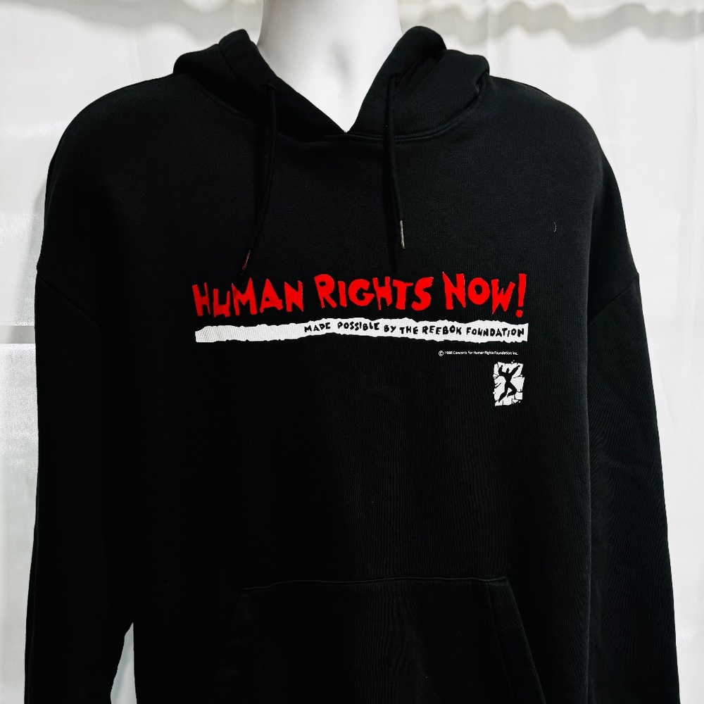 Reebok Human Rights Now! Hoodie Mens X-Large H65683 MSRP $70
